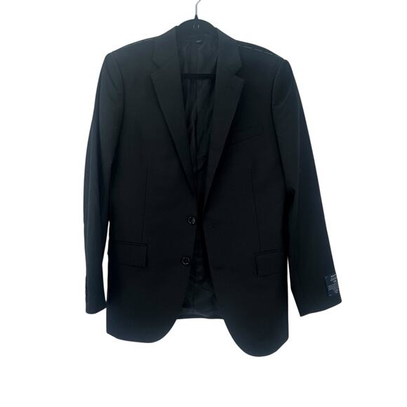 J. Crew Ludlow Slim-Fit Suit Jacket Long Sleeves Italian Wool Black Size 40R NWT - Picture 7 of 14